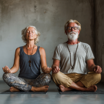 Інструктор працює з людиною поважного віку